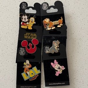 Disney Kids Jewelry Pins - Mickey, Star Wars, and More